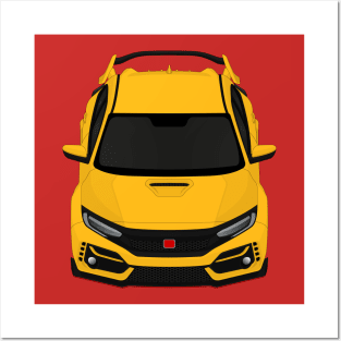 Civic type R Yellow Posters and Art